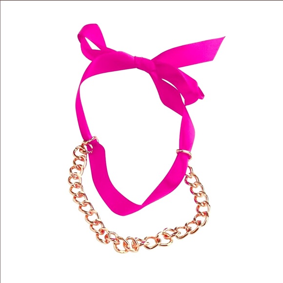 NEW Pair (2) Sexy Anklet Satin Ribbon & Adjustable Chunky Gold Chain OS - Picture 2 of 6